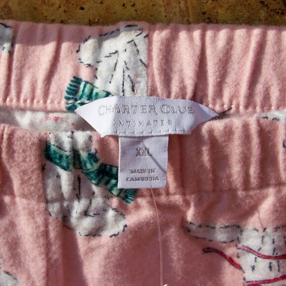 Charter Club Women's Holiday Lounge Pants, New, Size XXL - Picture 6 of 6